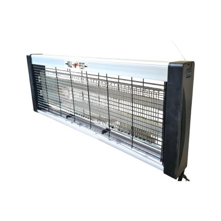 Lampa Electrica UV Anti Insecte, Team, Lumina Neon, 2 tuburi cu putere de 40W, Suspensie Perete, Carcasa din Plastic Metalica, 64 x 25 x 6 cm Alb