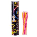 Set 100 Bratari Luminoase, Team, pentru Petreceri, Fosforescente, Glow Sticks, 20 cm, Multicolor