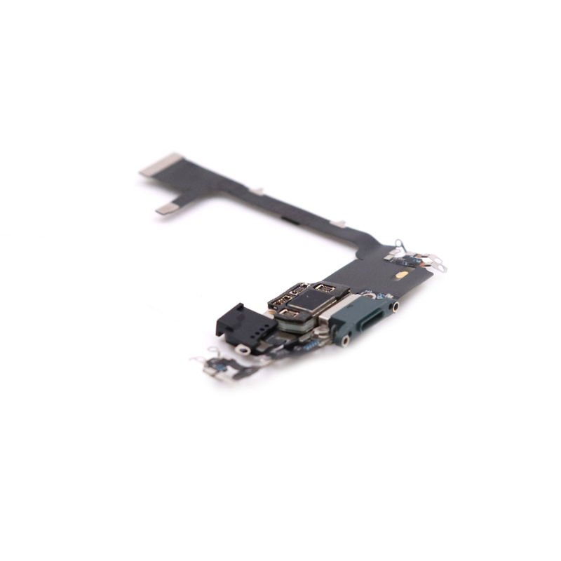 0301720373N_6614122334.jpg Charging Port For iPhone 11 Pro Green Pulled - imagine 1