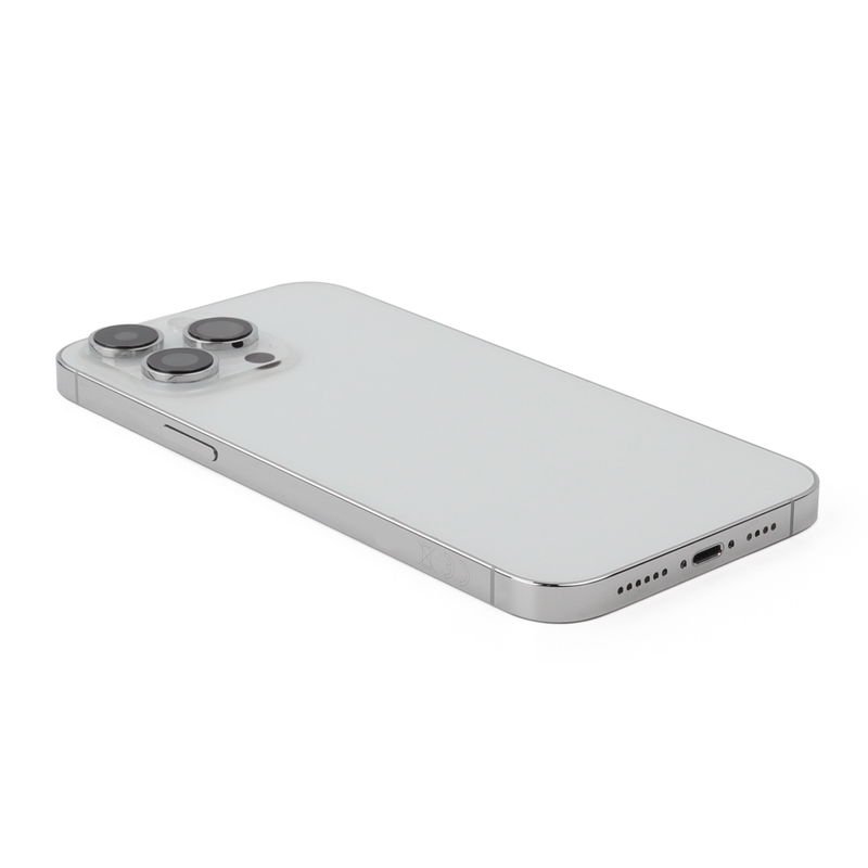 0301830329S-1.jpg Rear Housing (EU Version) with small parts For iPhone 14 Pro Max Silver Pulled C - imagine 1