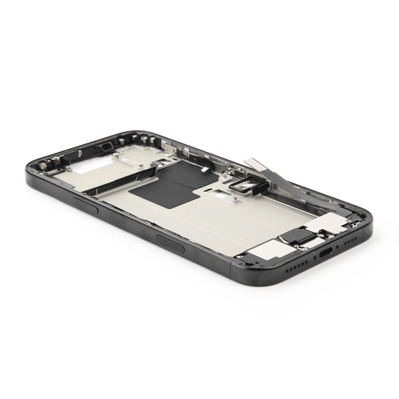1P91ERO21BT-1-48.jpg Middle Frame With Power And Volume Button For Apple iPhone 17 Pro Silver Pulled A - imagine 1