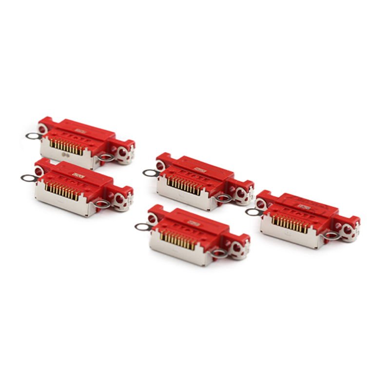 FlZJF7oxdBjhstbNRvrLexSkJf3hxo-metaSkcwM0NENTAyUl8xLmpwZw-.jpg Charging Port ( 5 Pieces , Soldering Required) For iPhone 14/14 Plus Red OEM-Equivalent - imagine 1