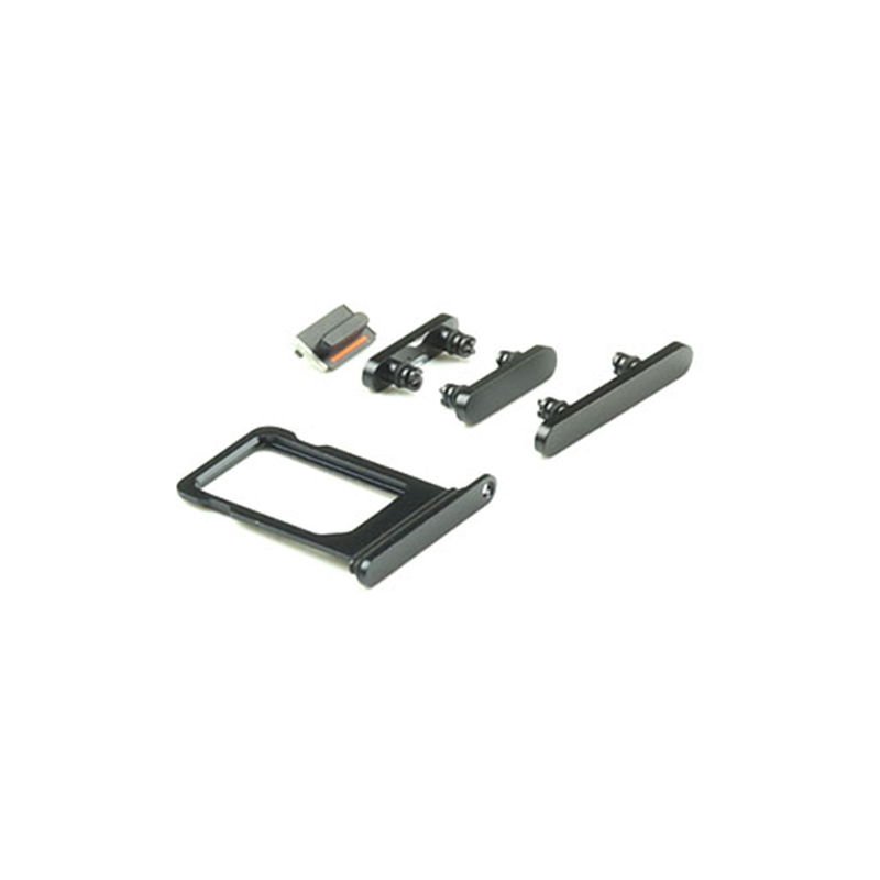 OuwhCB2qsO8o0ra6GGWdgLzTPFDuBt-metaMDMwMTUzMDg1OEJfMS5qcGc-.jpg Housing Button Set For iPhone 12 Mini Black OEM-Equivalent - imagine 1