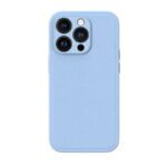 NOVANL SleekPU Leather For iPhone 14 Pro Blue