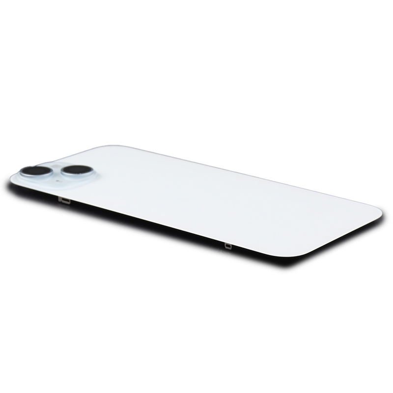 VL33VKB90U_2359688375.jpg Back Cover incl. Camera lens, Flash Light and Wireless Charging For iPhone 15 Plus (EU Version) Blue Titanium Pulled - imagine 1