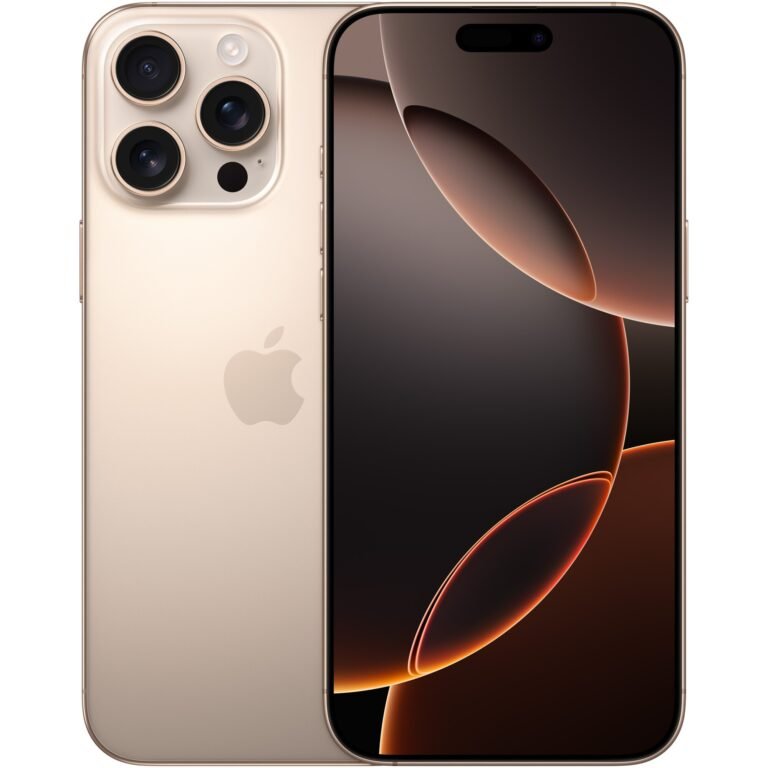 Telefon mobil Apple iPhone 16 Pro Max, 256GB, 5G, Desert Titanium - Ca Nou - Baterie 90%